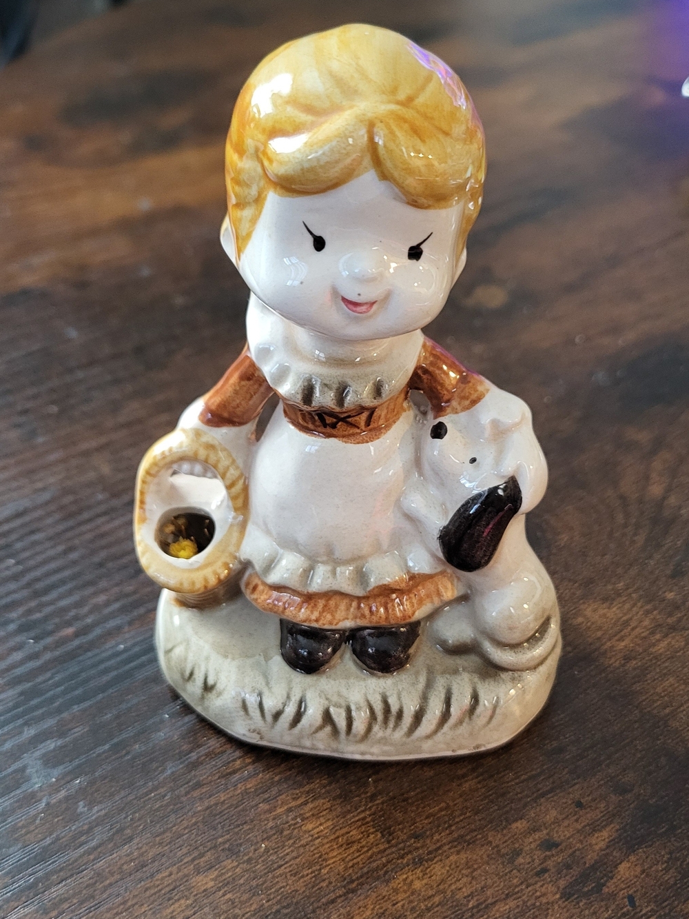 Vintage Ceramic Girl Figurine, UCTCI Japan